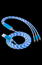 Magnetic Charging Cable 3 in 1 Fast Charger Anti Tangle